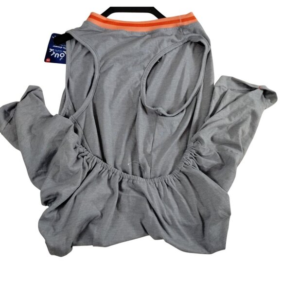 Youly The Dreamer Dog Size XXL Pet Gray and Orange Pocket Pajamas - Picture 3 of 7